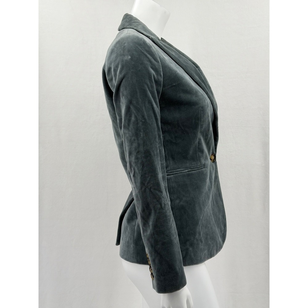 J Crew Blazer Womens 0 Parke Velvet Career Staple Business Preppy 100% Cotton - Picture 3 of 15